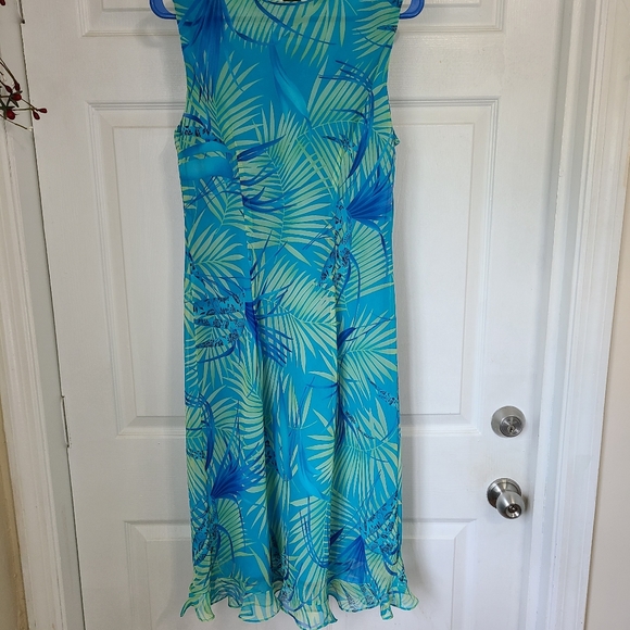 (334) Studio I Woman's Midi length Sleeveless Dress, Size: 12 Color: Blue - Picture 9 of 10